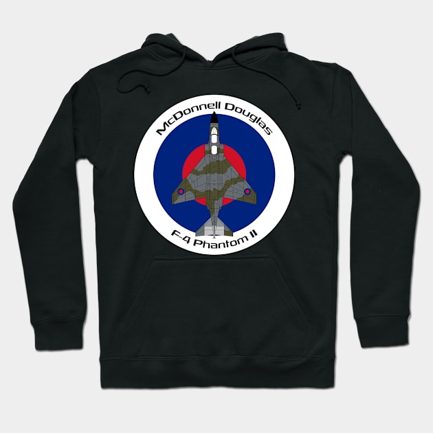 F-4 Phantom II (RAF) Hoodie by BearCaveDesigns